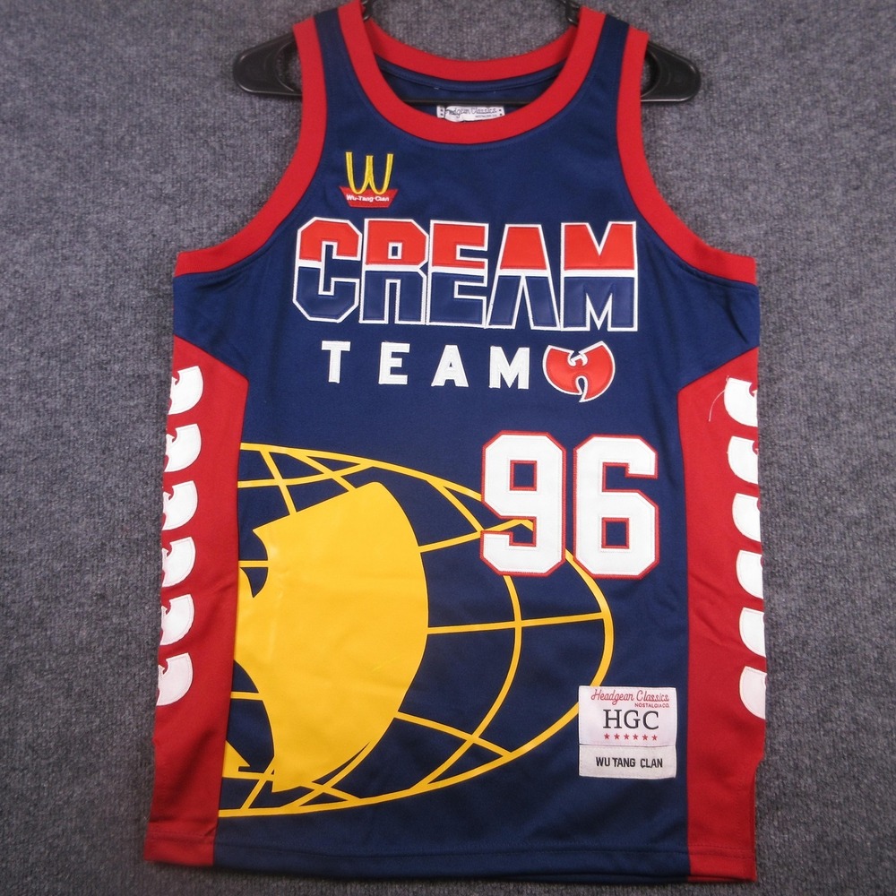 Headgear Classics Jersey Mens Small Blue Red Wu-Tang CREAM TEAM 96 Basketball